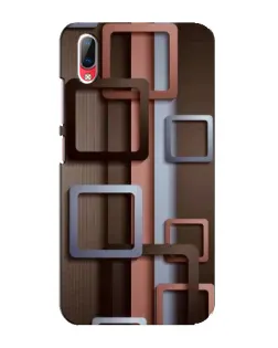 Чехол для Vivo Y93 / Y93S с картинкой «Коричневые объемные квадраты» Чехол для Vivo Y93 / Y93S с картинкой «Коричневые объемные квадраты»
