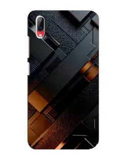 Чехол для Vivo Y93 / Y93S с картинкой «Черные геометрические блоки»