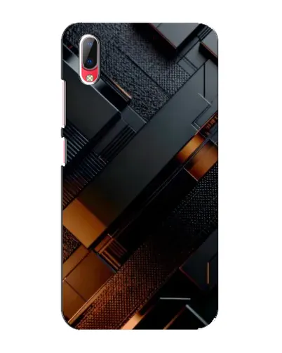 Чехол для Vivo Y93 / Y93S с картинкой «Черные геометрические блоки»