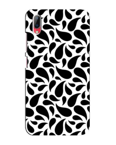 Чехол для Vivo Y93 / Y93S с картинкой «Контрастные черные капли»
