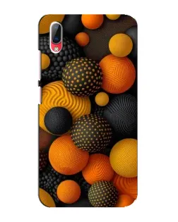 Чехол для Vivo Y93 / Y93S с картинкой «Объемные оранжевые сферы»