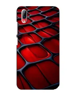 Чехол для Vivo Y93 / Y93S с картинкой «Красная глянцевая сетка»