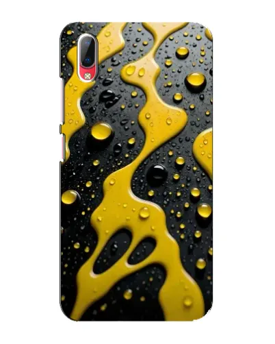Чехол для Vivo Y93 / Y93S с картинкой «Жидкое желтое золото»