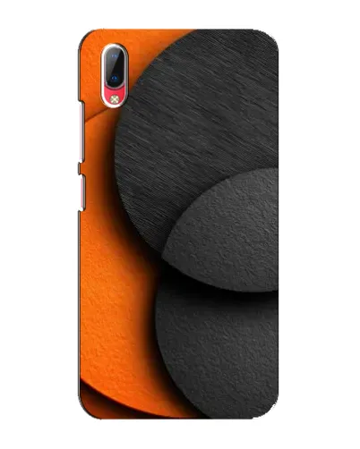 Чехол для Vivo Y93 / Y93S с картинкой «Геометрия оранжевых кругов»