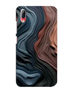 Чехол для Vivo Y93 / Y93S с картинкой «Цветные волны каньона»