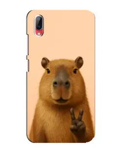 Чехол для Vivo Y93 / Y93S с картинкой «Капибара виктория»