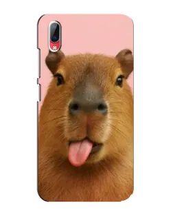 Чехол для Vivo Y93 / Y93S с картинкой «Капибара с языком»