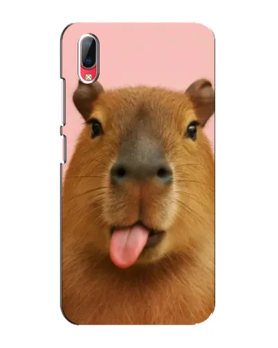 Чехол для Vivo Y93 / Y93S с картинкой «Капибара с языком»