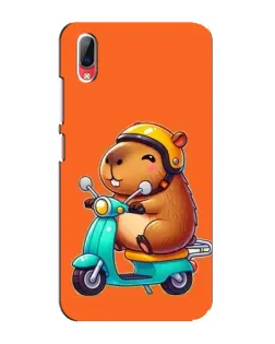 Чехол для Vivo Y93 / Y93S с картинкой «Капибара на скутере»