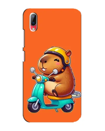 Чехол для Vivo Y93 / Y93S с картинкой «Капибара на скутере»