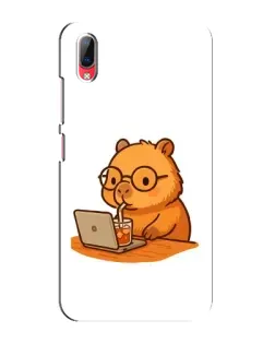 Чехол для Vivo Y93 / Y93S с картинкой «Капибара с ноутбуком»
