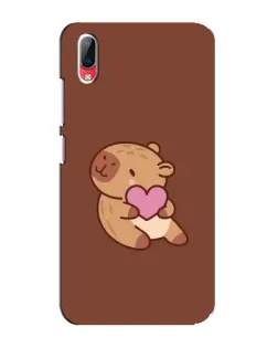 Чехол для Vivo Y93 / Y93S с картинкой «Капибара с сердцем»