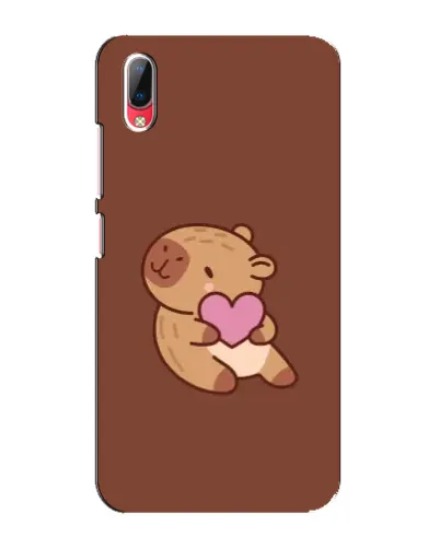 Чехол для Vivo Y93 / Y93S с картинкой «Капибара с сердцем»