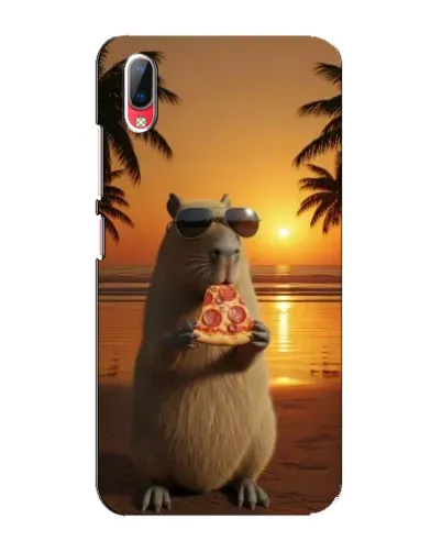 Чехол для Vivo Y93 / Y93S с картинкой «Капибара с пиццей»
