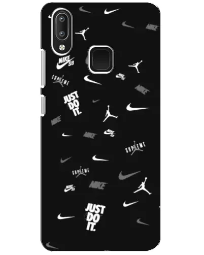 Чехол для Vivo Y95 с картинкой «Nike Black Pattern» Чехол для Vivo Y95 с картинкой «Nike Black Pattern»