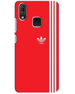 Чехол для Vivo Y95 с картинкой «Красный минимализм Adidas»