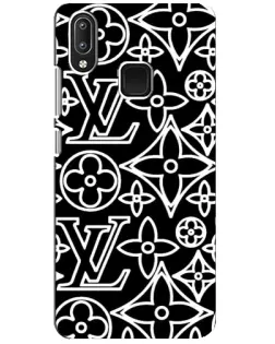 Чохол для Vivo Y95 з картинкою «Чорно-білий візерунок LV»