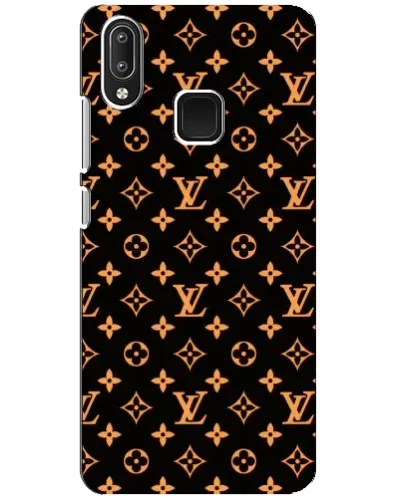 Чехол для Vivo Y95 с картинкой «Золотая монограмма LV»