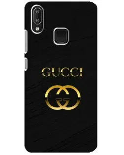 Чехол для Vivo Y95 с картинкой «Золотой логотип Gucci»
