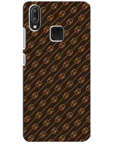 Чехол для Vivo Y95 с картинкой «Gucci — золотые диагонали»