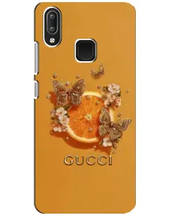 Чехол для Vivo Y95 с картинкой «Gucci — золотые бабочки»