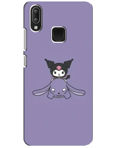 Чехол для Vivo Y95 с картинкой «Kuromi на лиловом фоне»