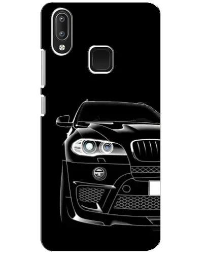 Чехол для Vivo Y95 с картинкой «Темный силуэт BMW»