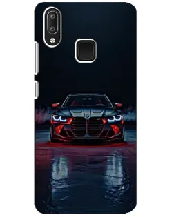 Чехол для Vivo Y95 с картинкой «BMW на мокрой дороге»