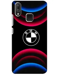 Чехол для Vivo Y95 с картинкой «Логотип BMW и неоновые дуги»