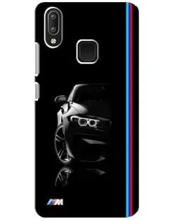 Чехол для Vivo Y95 с картинкой «Силуэт BMW в темноте»