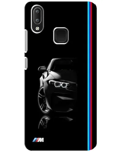 Чехол для Vivo Y95 с картинкой «Силуэт BMW в темноте»