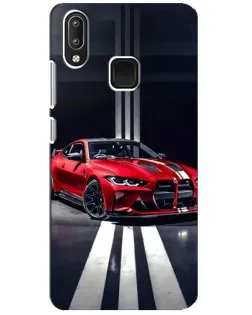 Чехол для Vivo Y95 с картинкой «Красная BMW на дороге»
