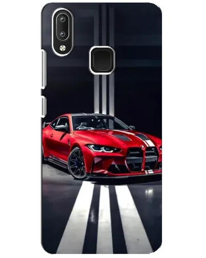 Чехол для Vivo Y95 с картинкой «Красная BMW на дороге»