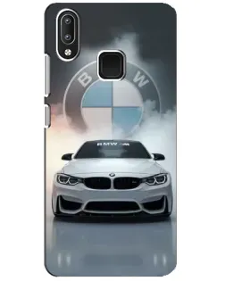Чехол для Vivo Y95 с картинкой «BMW в белом дыму»