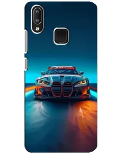 Чехол для Vivo Y95 с картинкой «BMW — огни неона»