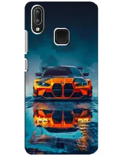 Чехол для Vivo Y95 с картинкой «BMW — золотая эмблема»