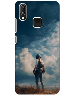 Чохол для Vivo Y95 з картинкою «Герой PUBG на скелі»
