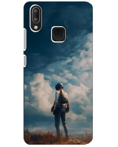 Чохол для Vivo Y95 з картинкою «Герой PUBG на скелі»