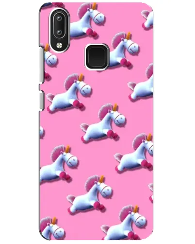 Чехол для Vivo Y95 с картинкой «Единороги на розовом»
