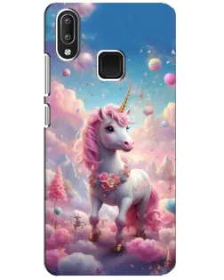 Чехол для Vivo Y95 с картинкой «Единорог среди облаков»