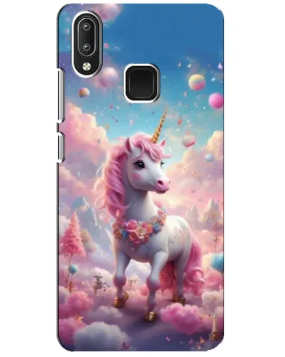 Чехол для Vivo Y95 с картинкой «Единорог среди облаков»