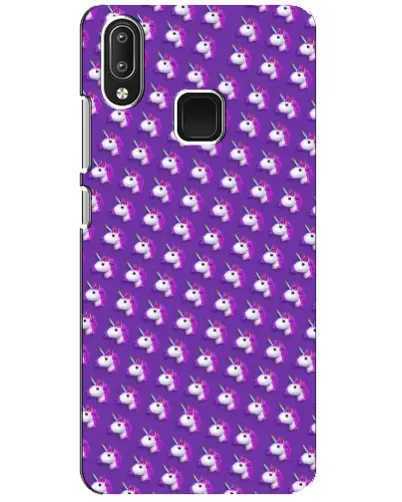 Чехол для Vivo Y95 с картинкой «Единороги на фиолетовом»