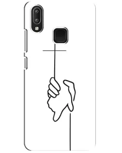 Чохол для Vivo Y95 з картинкою «Рука тримає»