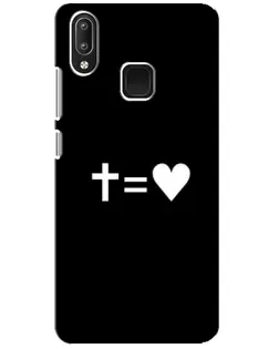 Чохол для Vivo Y95 з картинкою «Хрест та Серце»