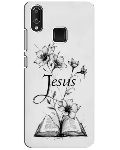 Чохол для Vivo Y95 з картинкою «Квіти та Біблія»