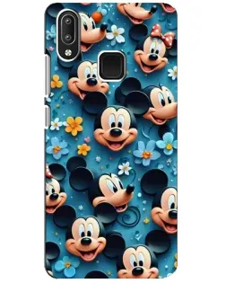 Чехол для Vivo Y95 с картинкой «Паттерн Микки и Минни»