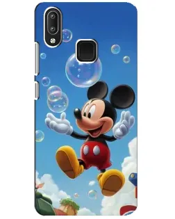 Чехол для Vivo Y95 с картинкой «Mickey и мыльные пузыри»