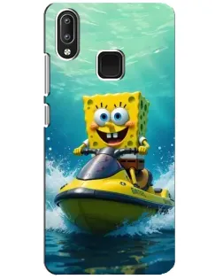 Чохол для Vivo Y95 з картинкою «Спанч Боб на гідроциклі»