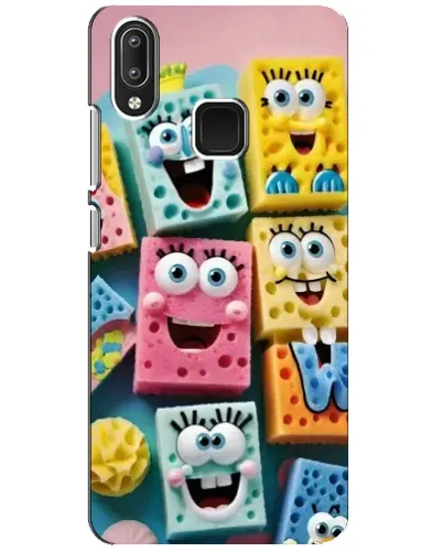 Чехол для Vivo Y95 с картинкой «Цветные губки»