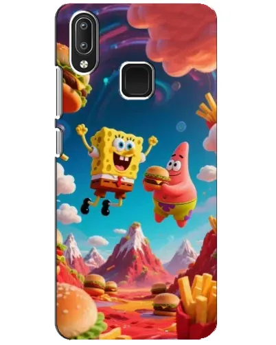 Чехол для Vivo Y95 с картинкой «Космический фастфуд»